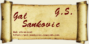 Gal Sanković vizit kartica